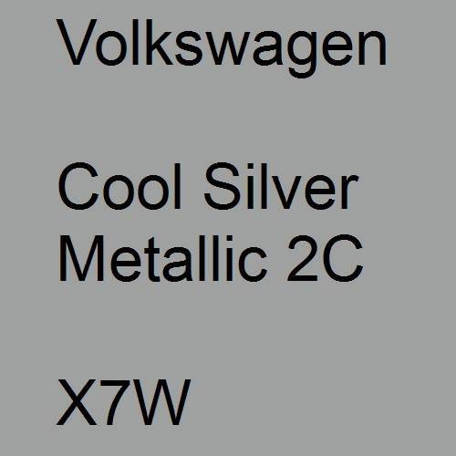 Volkswagen, Cool Silver Metallic 2C, X7W.